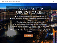 Tablet Screenshot of lasvegasstripurgentcare.com
